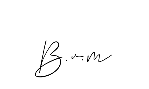 Check out images of Autograph of B.v.m name. Actor B.v.m Signature Style. Allison_Script is a professional sign style online. B.v.m signature style 2 images and pictures png