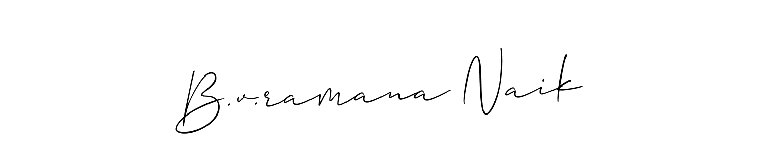 Best and Professional Signature Style for B.v.ramana Naik. Allison_Script Best Signature Style Collection. B.v.ramana Naik signature style 2 images and pictures png