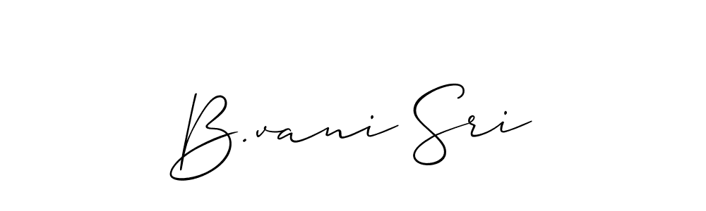 Make a beautiful signature design for name B.vani Sri. Use this online signature maker to create a handwritten signature for free. B.vani Sri signature style 2 images and pictures png