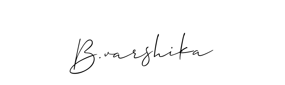 B.varshika stylish signature style. Best Handwritten Sign (Allison_Script) for my name. Handwritten Signature Collection Ideas for my name B.varshika. B.varshika signature style 2 images and pictures png