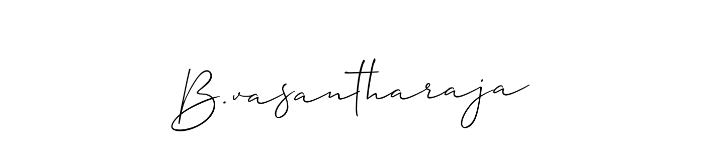 Use a signature maker to create a handwritten signature online. With this signature software, you can design (Allison_Script) your own signature for name B.vasantharaja. B.vasantharaja signature style 2 images and pictures png