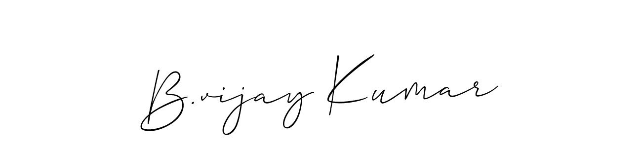 How to make B.vijay Kumar signature? Allison_Script is a professional autograph style. Create handwritten signature for B.vijay Kumar name. B.vijay Kumar signature style 2 images and pictures png