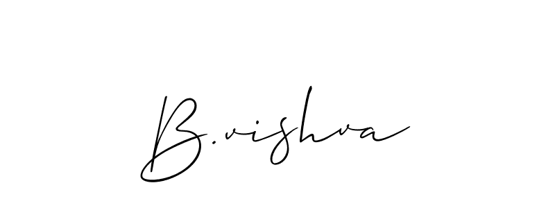 Make a beautiful signature design for name B.vishva. Use this online signature maker to create a handwritten signature for free. B.vishva signature style 2 images and pictures png