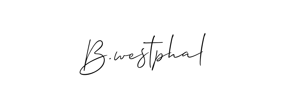 B.westphal stylish signature style. Best Handwritten Sign (Allison_Script) for my name. Handwritten Signature Collection Ideas for my name B.westphal. B.westphal signature style 2 images and pictures png