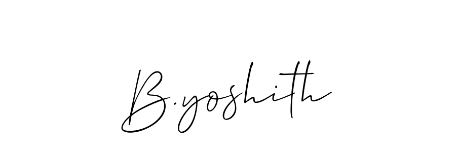 You can use this online signature creator to create a handwritten signature for the name B.yoshith. This is the best online autograph maker. B.yoshith signature style 2 images and pictures png