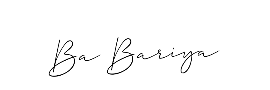 This is the best signature style for the Ba Bariya name. Also you like these signature font (Allison_Script). Mix name signature. Ba Bariya signature style 2 images and pictures png