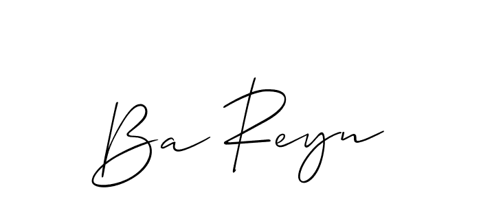 Similarly Allison_Script is the best handwritten signature design. Signature creator online .You can use it as an online autograph creator for name Ba Reyn. Ba Reyn signature style 2 images and pictures png