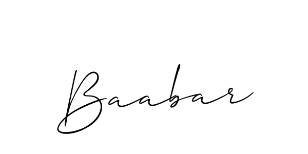 Make a short Baabar signature style. Manage your documents anywhere anytime using Allison_Script. Create and add eSignatures, submit forms, share and send files easily. Baabar signature style 2 images and pictures png