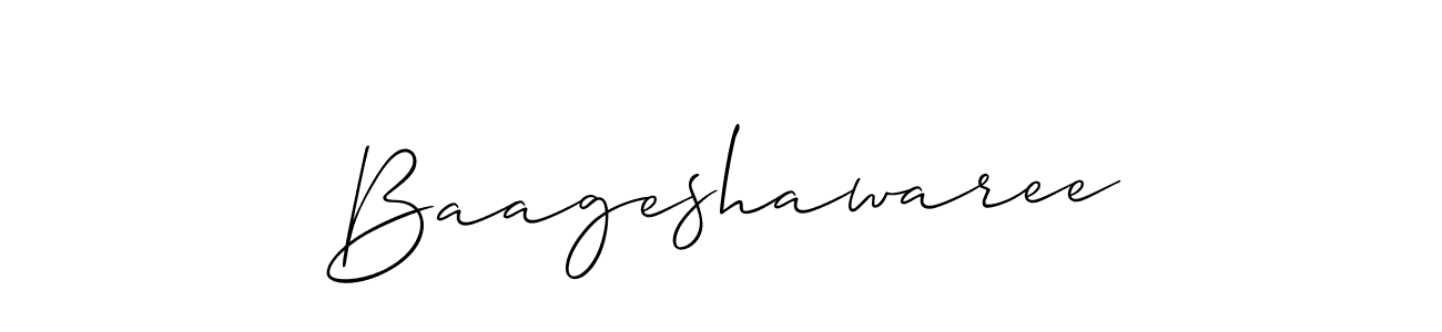 You can use this online signature creator to create a handwritten signature for the name Baageshawaree. This is the best online autograph maker. Baageshawaree signature style 2 images and pictures png