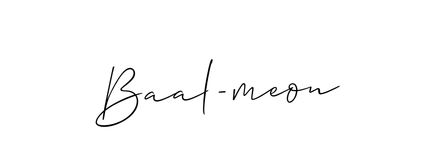 How to make Baal-meon signature? Allison_Script is a professional autograph style. Create handwritten signature for Baal-meon name. Baal-meon signature style 2 images and pictures png