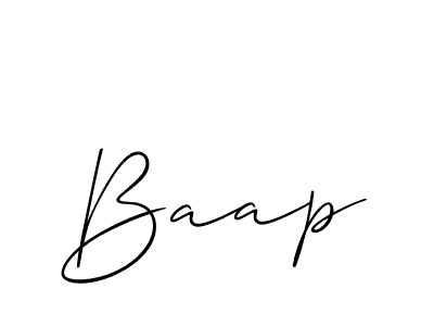 Create a beautiful signature design for name Baap. With this signature (Allison_Script) fonts, you can make a handwritten signature for free. Baap signature style 2 images and pictures png