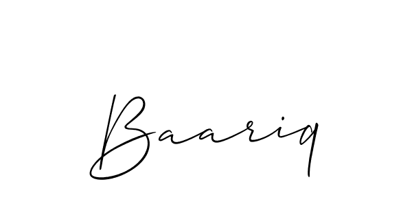 Best and Professional Signature Style for Baariq. Allison_Script Best Signature Style Collection. Baariq signature style 2 images and pictures png