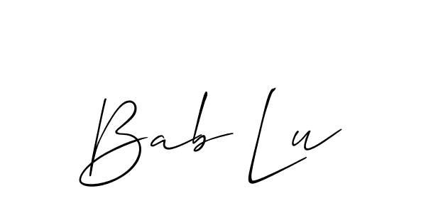 You can use this online signature creator to create a handwritten signature for the name Bab Lu. This is the best online autograph maker. Bab Lu signature style 2 images and pictures png