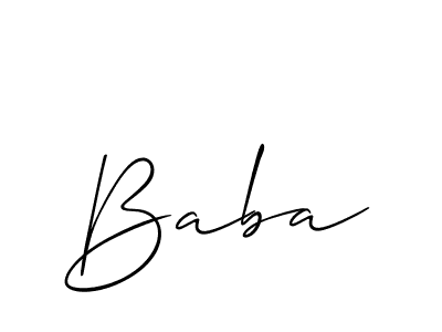 The best way (Allison_Script) to make a short signature is to pick only two or three words in your name. The name Baba include a total of six letters. For converting this name. Baba signature style 2 images and pictures png