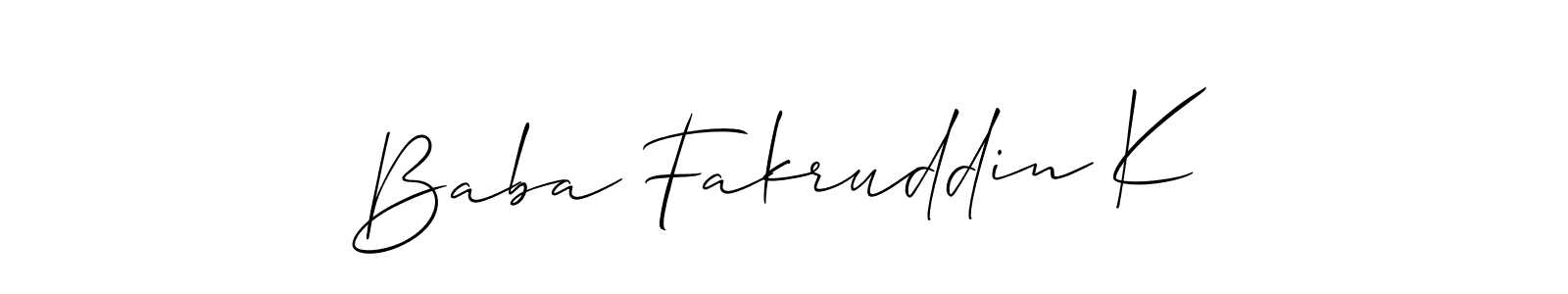 Check out images of Autograph of Baba Fakruddin K name. Actor Baba Fakruddin K Signature Style. Allison_Script is a professional sign style online. Baba Fakruddin K signature style 2 images and pictures png