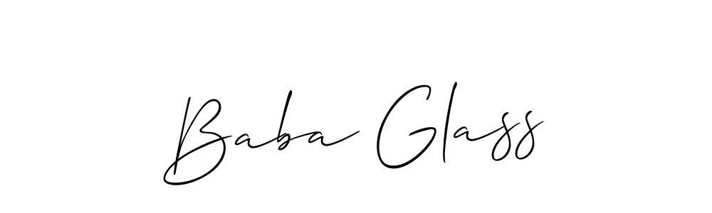 You should practise on your own different ways (Allison_Script) to write your name (Baba Glass) in signature. don't let someone else do it for you. Baba Glass signature style 2 images and pictures png