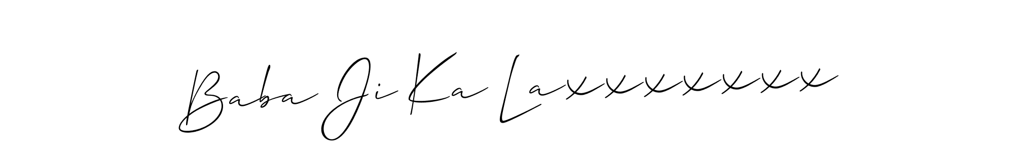 Baba Ji Ka Laxxxxxxx stylish signature style. Best Handwritten Sign (Allison_Script) for my name. Handwritten Signature Collection Ideas for my name Baba Ji Ka Laxxxxxxx. Baba Ji Ka Laxxxxxxx signature style 2 images and pictures png
