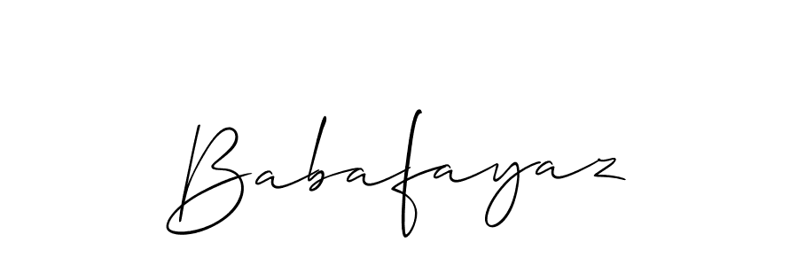 if you are searching for the best signature style for your name Babafayaz. so please give up your signature search. here we have designed multiple signature styles  using Allison_Script. Babafayaz signature style 2 images and pictures png