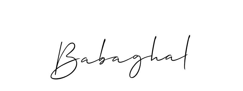 Make a short Babaghal signature style. Manage your documents anywhere anytime using Allison_Script. Create and add eSignatures, submit forms, share and send files easily. Babaghal signature style 2 images and pictures png