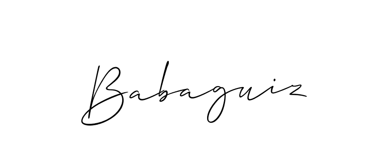 Check out images of Autograph of Babaguiz name. Actor Babaguiz Signature Style. Allison_Script is a professional sign style online. Babaguiz signature style 2 images and pictures png