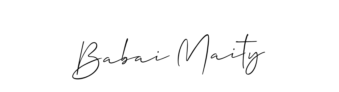 You should practise on your own different ways (Allison_Script) to write your name (Babai Maity) in signature. don't let someone else do it for you. Babai Maity signature style 2 images and pictures png