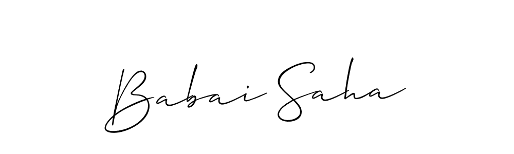 See photos of Babai Saha official signature by Spectra . Check more albums & portfolios. Read reviews & check more about Allison_Script font. Babai Saha signature style 2 images and pictures png