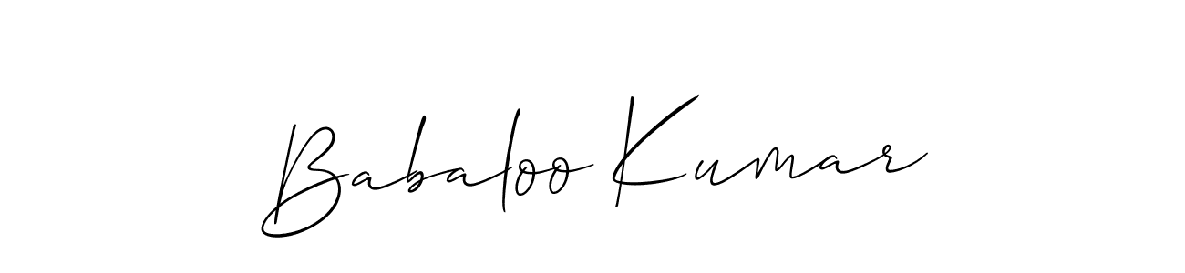 You should practise on your own different ways (Allison_Script) to write your name (Babaloo Kumar) in signature. don't let someone else do it for you. Babaloo Kumar signature style 2 images and pictures png