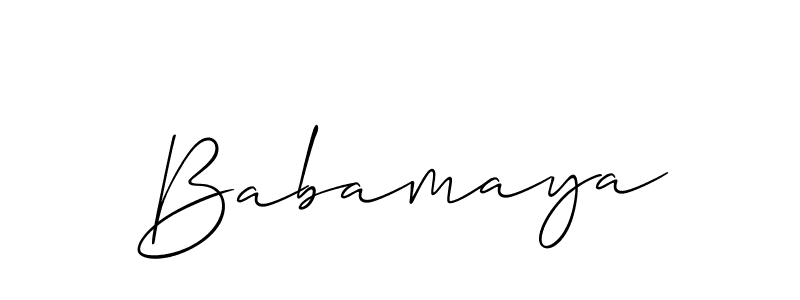 Similarly Allison_Script is the best handwritten signature design. Signature creator online .You can use it as an online autograph creator for name Babamaya. Babamaya signature style 2 images and pictures png