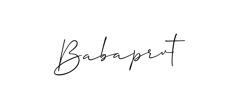 Make a beautiful signature design for name Babaprvt. With this signature (Allison_Script) style, you can create a handwritten signature for free. Babaprvt signature style 2 images and pictures png
