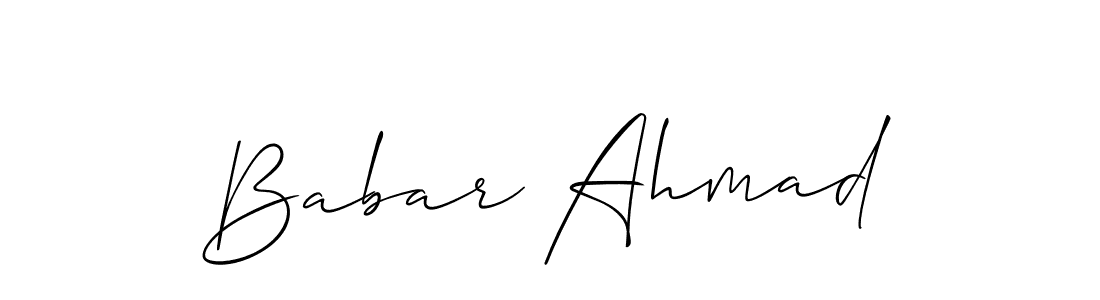 Make a beautiful signature design for name Babar Ahmad. Use this online signature maker to create a handwritten signature for free. Babar Ahmad signature style 2 images and pictures png