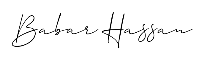 A modern signature idea for name Babar Hassan using Allison_Script font. Clean strokes and elegant curves make it stand out instantly. Babar Hassan signature style 2 images and pictures png