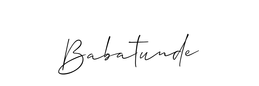 Also You can easily find your signature by using the search form. We will create Babatunde name handwritten signature images for you free of cost using Allison_Script sign style. Babatunde signature style 2 images and pictures png