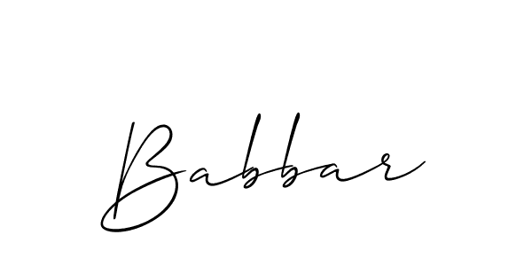 Best and Professional Signature Style for Babbar. Allison_Script Best Signature Style Collection. Babbar signature style 2 images and pictures png