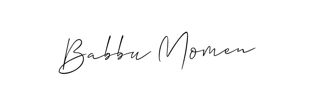 Also You can easily find your signature by using the search form. We will create Babbu Momen name handwritten signature images for you free of cost using Allison_Script sign style. Babbu Momen signature style 2 images and pictures png