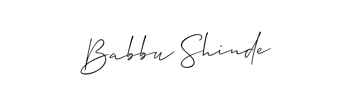 It looks lik you need a new signature style for name Babbu Shinde. Design unique handwritten (Allison_Script) signature with our free signature maker in just a few clicks. Babbu Shinde signature style 2 images and pictures png