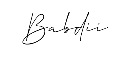 Style your name Babdii with confidence using Allison_Script signature design. Simple, elegant, and ready for immediate document use. Babdii signature style 2 images and pictures png
