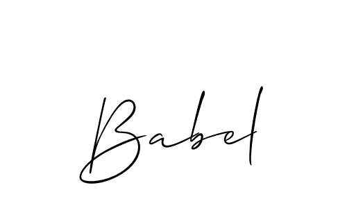 How to make Babel name signature. Use Allison_Script style for creating short signs online. This is the latest handwritten sign. Babel signature style 2 images and pictures png