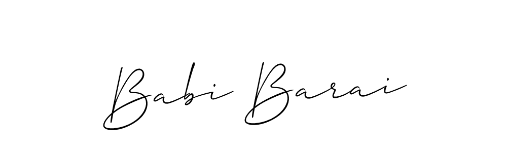 How to Draw Babi Barai signature style? Allison_Script is a latest design signature styles for name Babi Barai. Babi Barai signature style 2 images and pictures png