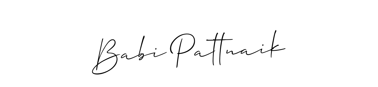 How to make Babi Pattnaik name signature. Use Allison_Script style for creating short signs online. This is the latest handwritten sign. Babi Pattnaik signature style 2 images and pictures png