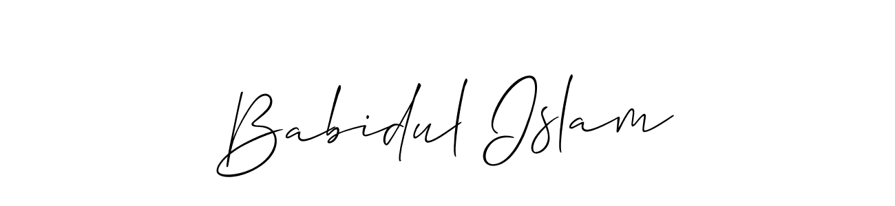 if you are searching for the best signature style for your name Babidul Islam. so please give up your signature search. here we have designed multiple signature styles  using Allison_Script. Babidul Islam signature style 2 images and pictures png