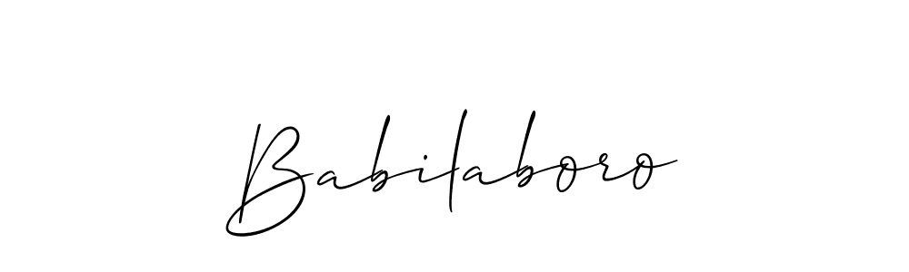 if you are searching for the best signature style for your name Babilaboro. so please give up your signature search. here we have designed multiple signature styles  using Allison_Script. Babilaboro signature style 2 images and pictures png