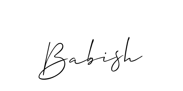 Allison_Script is a professional signature style that is perfect for those who want to add a touch of class to their signature. It is also a great choice for those who want to make their signature more unique. Get Babish name to fancy signature for free. Babish signature style 2 images and pictures png