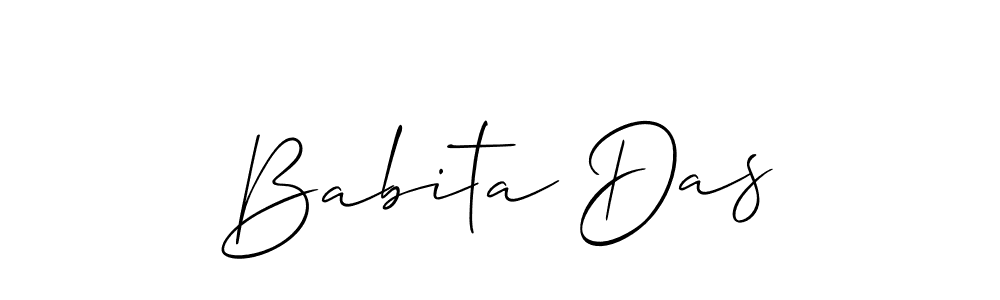 Allison_Script is a professional signature style that is perfect for those who want to add a touch of class to their signature. It is also a great choice for those who want to make their signature more unique. Get Babita Das name to fancy signature for free. Babita Das signature style 2 images and pictures png