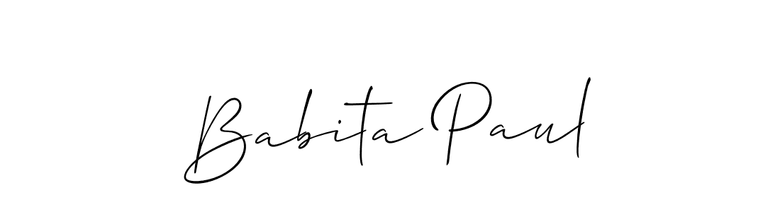 Once you've used our free online signature maker to create your best signature Allison_Script style, it's time to enjoy all of the benefits that Babita Paul name signing documents. Babita Paul signature style 2 images and pictures png