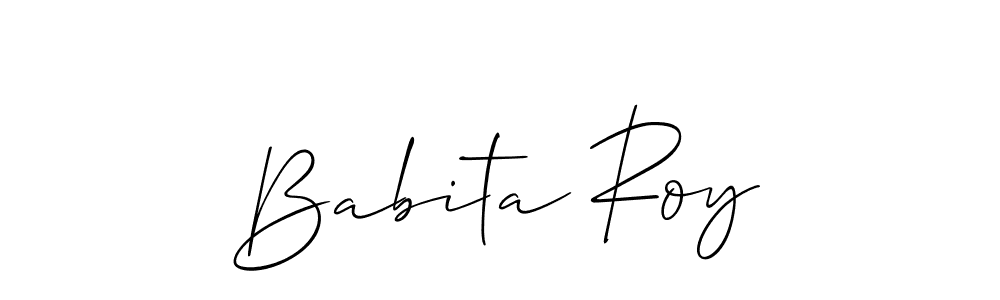 Similarly Allison_Script is the best handwritten signature design. Signature creator online .You can use it as an online autograph creator for name Babita Roy. Babita Roy signature style 2 images and pictures png