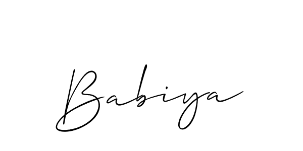 Make a beautiful signature design for name Babiya. Use this online signature maker to create a handwritten signature for free. Babiya signature style 2 images and pictures png