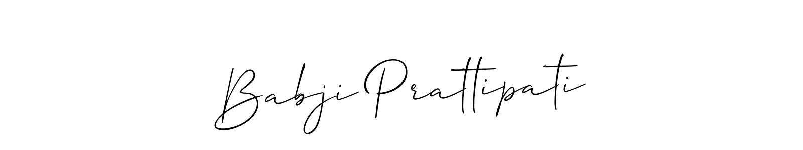 Make a short Babji Prattipati signature style. Manage your documents anywhere anytime using Allison_Script. Create and add eSignatures, submit forms, share and send files easily. Babji Prattipati signature style 2 images and pictures png