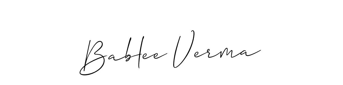 Here are the top 10 professional signature styles for the name Bablee Verma. These are the best autograph styles you can use for your name. Bablee Verma signature style 2 images and pictures png