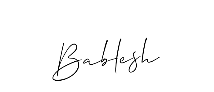 Best and Professional Signature Style for Bablesh. Allison_Script Best Signature Style Collection. Bablesh signature style 2 images and pictures png