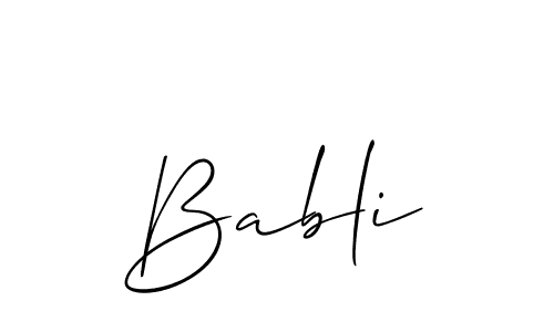 How to Draw Babli signature style? Allison_Script is a latest design signature styles for name Babli. Babli signature style 2 images and pictures png